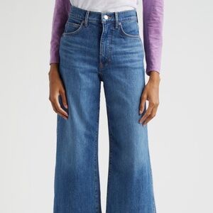 Veronica Beard - Taylor High Waist Wide Cropped Jeans